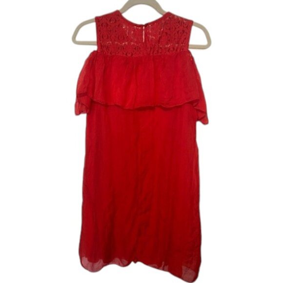 Bella Umbra red off-shoulder cut out summer dress size S - Picture 3 of 5